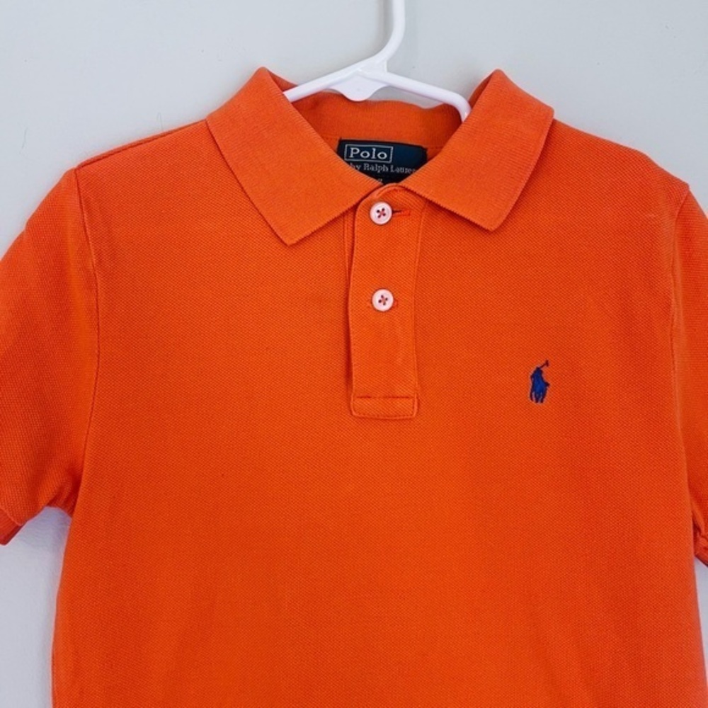 Ralph Lauren Orange Polo Shirt Classic Design
